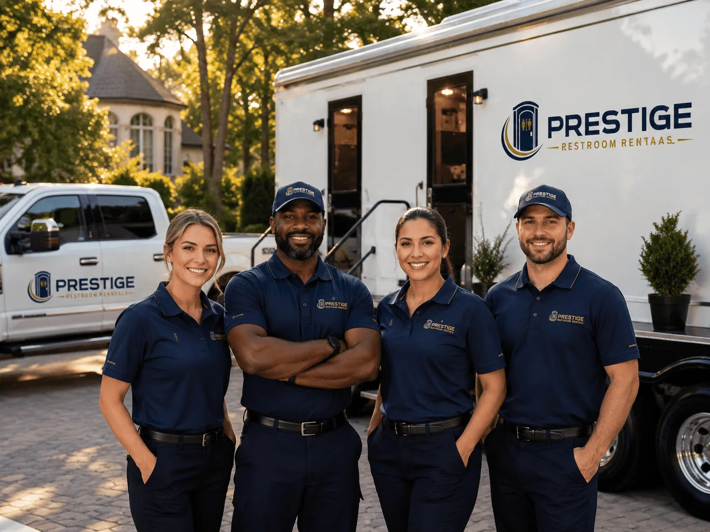 Trusted Luxury Portable Restrooms company in Russell, IL